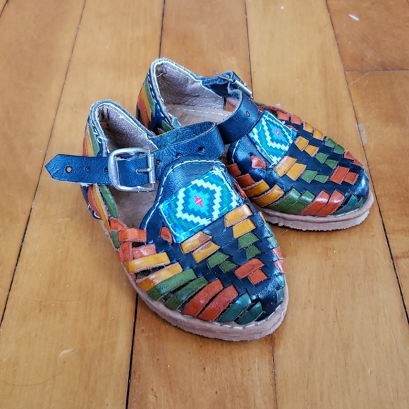 Urge Rock Mexican Toddler Huaraches Buckle Sandals size 2 - Picture 1 of 10